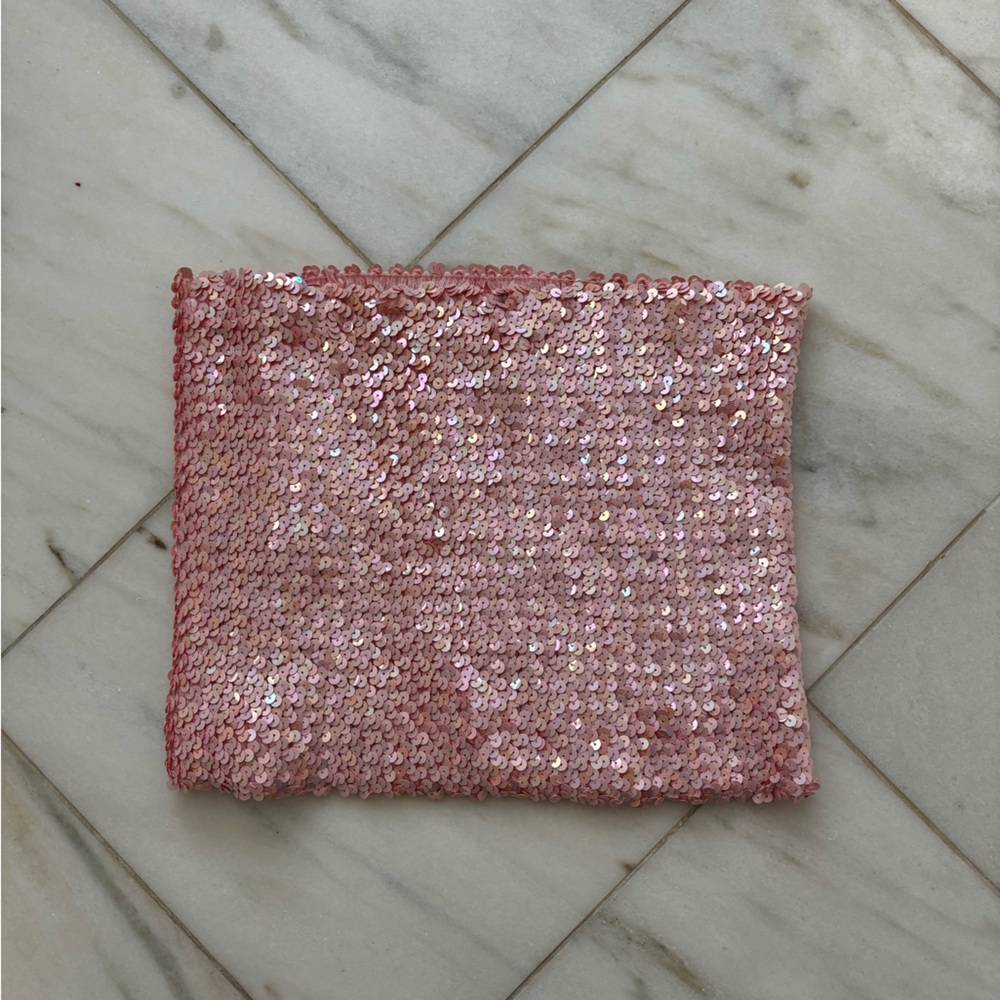 Vintage Y2K Moda International Sequin Tube Top